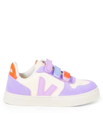 V-10 suede-trimmed leather sneakers | Veja Kids