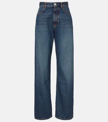 Jeans rectos de tiro bajo | Alaïa
