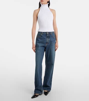 Jeans rectos de tiro bajo | Alaïa