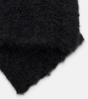 Ladislas cashmere, alpaca, and silk mittens  | The Row