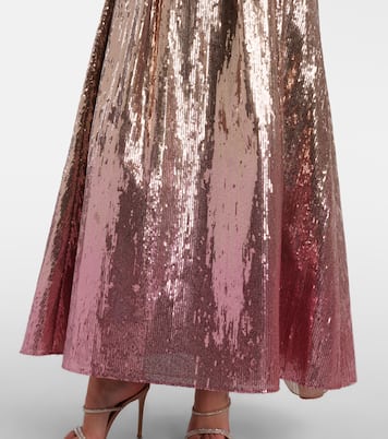 Ombré sequined strapless gown | Elie Saab