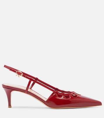 Eloise 55 patent leather slingback pumps | Gianvito Rossi