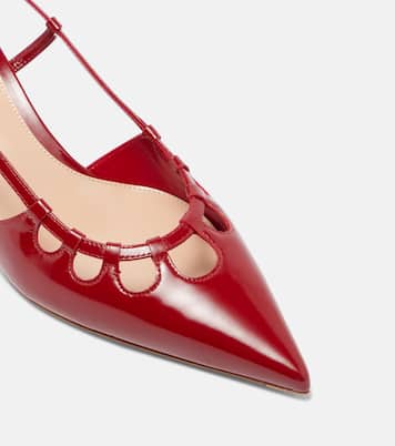 Eloise 55 patent leather slingback pumps | Gianvito Rossi