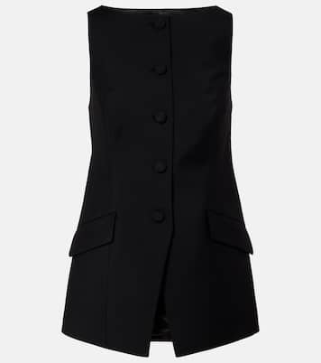 Wool and mohair crêpe vest | Róhe