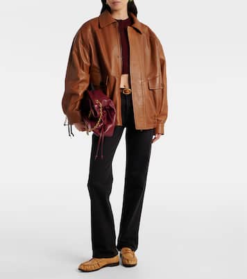 Leather penny loafers | Saint Laurent