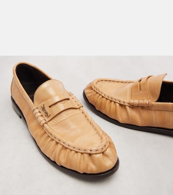 Leather penny loafers | Saint Laurent