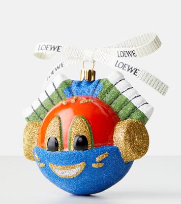 x Louis Wain Knight Cat glitter glass ornament | Loewe