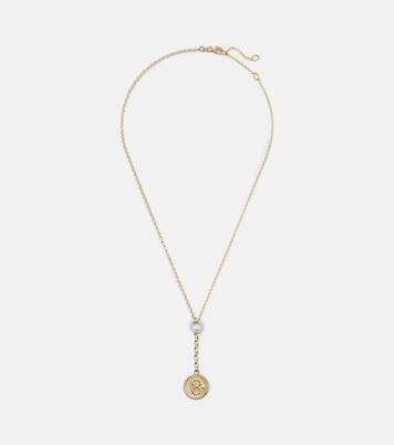 Karma 18kt gold pendant necklace with diamonds | FoundRae