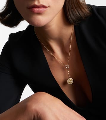 Karma 18kt gold pendant necklace with diamonds | FoundRae