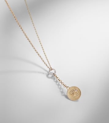 Karma 18kt gold pendant necklace with diamonds | FoundRae