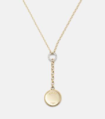 Karma 18kt gold pendant necklace with diamonds | FoundRae