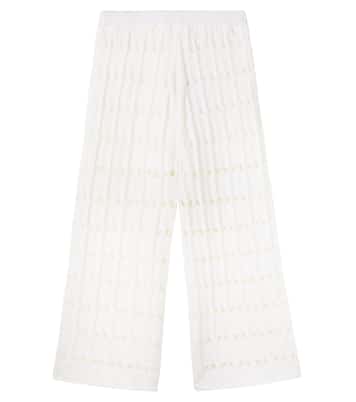 Knitted wool and cotton pants | Zimmermann Kids