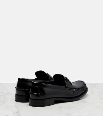 Leather penny loafers | Prada