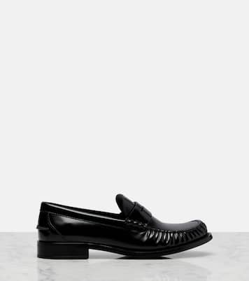 Leather penny loafers | Prada