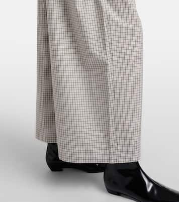 White Label Meadow checked cotton wide-leg pants | Proenza Schouler