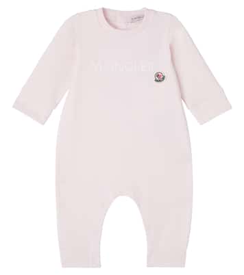 Baby logo cotton-blend onesie | Moncler Enfant