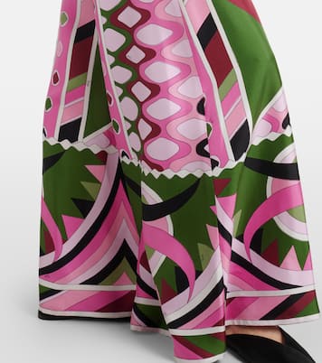 Vivara silk satin wide-leg pants | Pucci