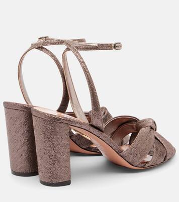 Sandalen Nina 85 aus Twill | Aquazzura