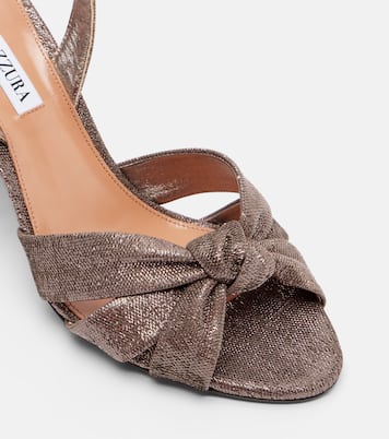 Sandalen Nina 85 aus Twill | Aquazzura