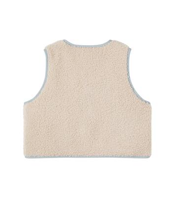 Embroidered padded teddy vest | Tinycottons