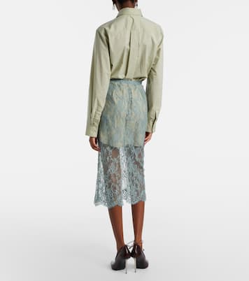 Lace-trimmed shirt dress | Acne Studios