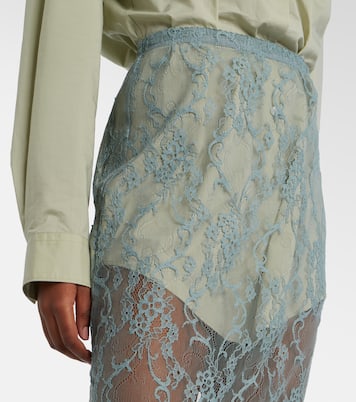 Lace-trimmed shirt dress | Acne Studios