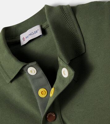 Cotton piqué polo shirt | Moncler Enfant