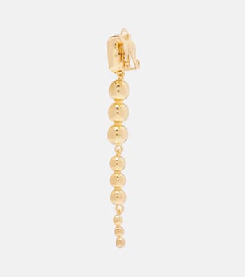 Crystal-embellished clip-on earrings | Oscar de la Renta