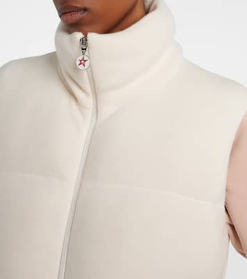 Wool and cashmere down vest | Perfect Moment