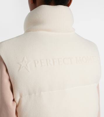 Wool and cashmere down vest | Perfect Moment