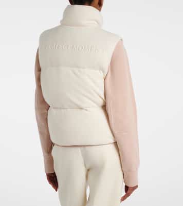 Wool and cashmere down vest | Perfect Moment