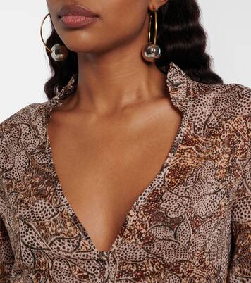 Blusa Celeny in voile di cotone con stampa | Isabel Marant