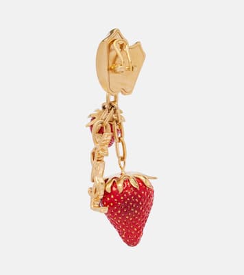 Cassandre embellished drop earrings | Saint Laurent