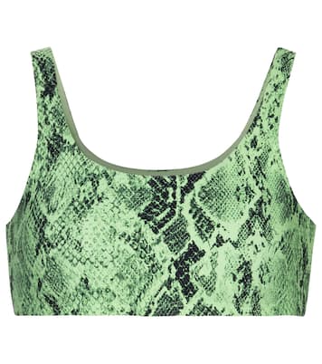 Vapor snake-print sports bra | Alo Yoga