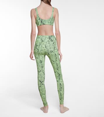 Vapor snake-print sports bra | Alo Yoga