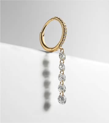 Boucle d'oreille unique Piercing en or 18 ct et diamants | Persée