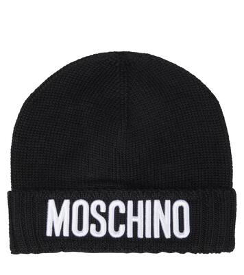 Gorro en mezcla de lana con logo | Moschino Kids