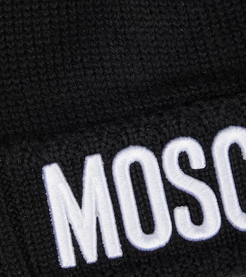 Gorro en mezcla de lana con logo | Moschino Kids