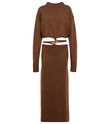 Cutout wool and cashmere maxi dress | Christopher Esber