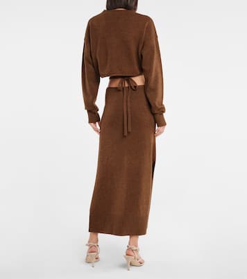 Cutout wool and cashmere maxi dress | Christopher Esber