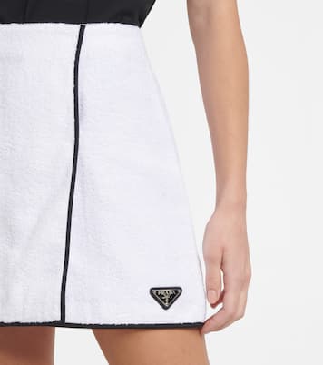Mini-jupe en coton | Prada