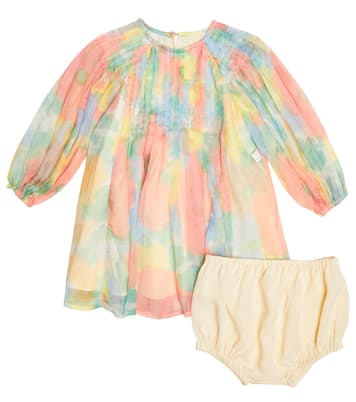 Bébé – Set robe et culotte bloomer en soie | Stella McCartney Kids