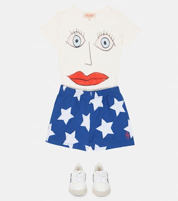 Poodle printed cotton shorts | The Animals Observatory