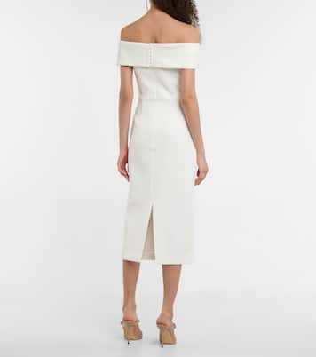 Bridal - Abito midi Amore in crêpe | Rebecca Vallance