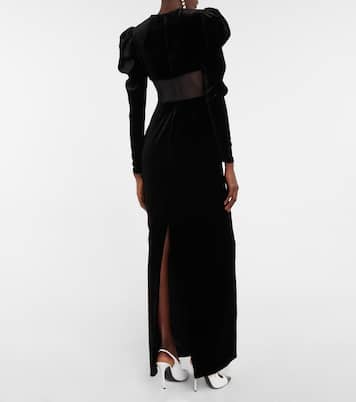 Robe longue en velours | Alessandra Rich