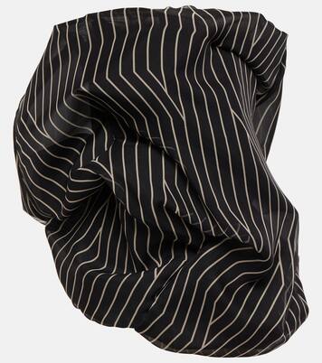Top bustier rayé en soie | Rick Owens