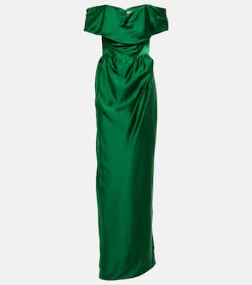 Off-shoulder satin gown | Vivienne Westwood