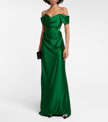 Off-shoulder satin gown | Vivienne Westwood