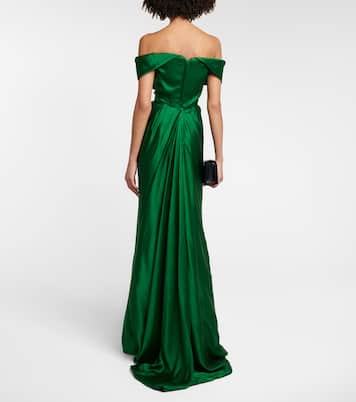 Off-shoulder satin gown | Vivienne Westwood