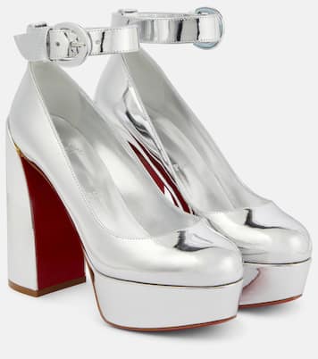 Pumps Movidastrap in pelle metallizzata | Christian Louboutin